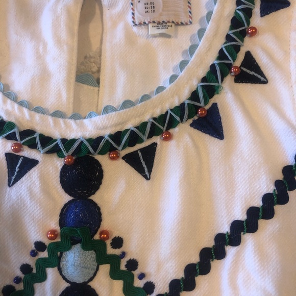 Anthropologie RARE Postmark Embroidered dress - Picture 9 of 10